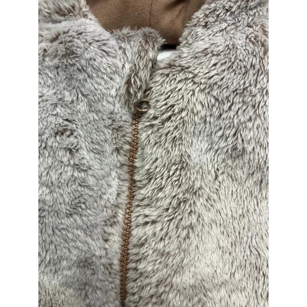 Koala Baby Bear Fuzzy Hooded Bunting Snowsuit 12 18 Months Gray Zip Up‎
